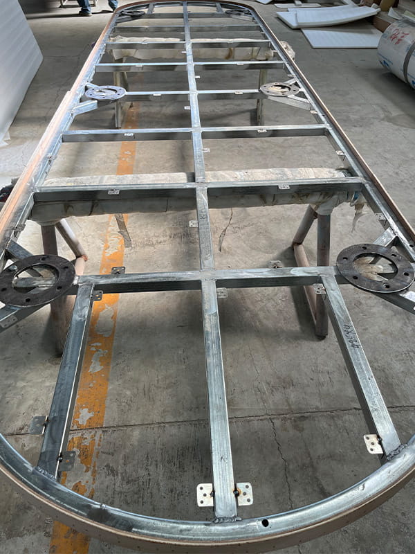 Commercial indoor playground steel frame welding and fabrication, ensuring stable and long-lasting equipment support structures
