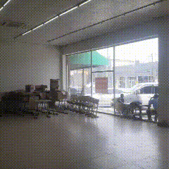 Original site of the indoor playground project in Tanzania, a former kindergarten space before installing the indoor playground equipment
